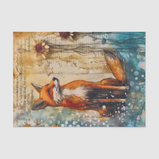 Papier Mousseline Renard du journal indésirable (Recto)