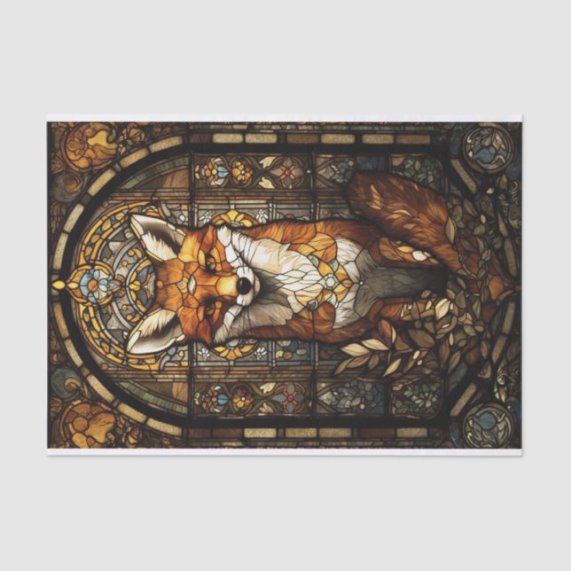 Papier Mousseline Renard en verre (Recto)