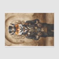 Renard vapeur de découpage vintage