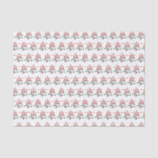 Papier Mousseline Rencontrez-moi sous la Mistletoe (Recto)