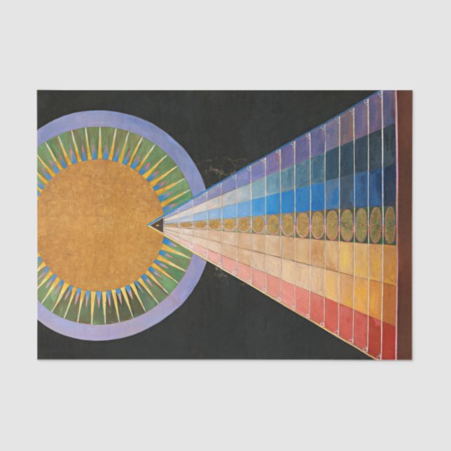 Papier Mousseline Retable, Groupe X, No.1 par Hilma af Klint (Recto)