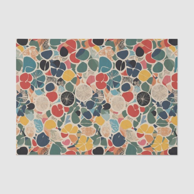 Papier Mousseline Retro collage (Recto)
