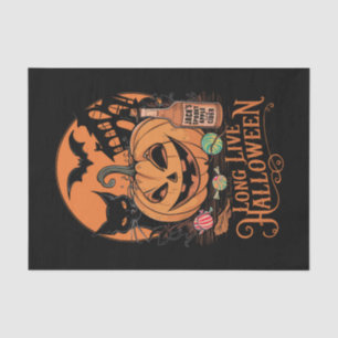Papier Mousseline Retro Halloween vive la saison effrayante d'automn