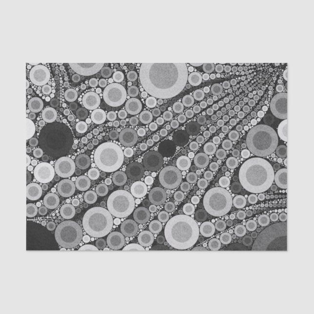 Papier Mousseline Rétro motif de Black&White (Recto)