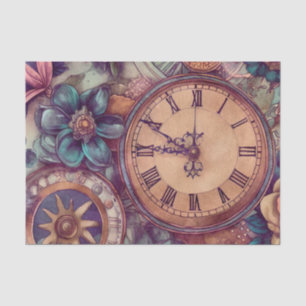 Papier Mousseline Retro Steampunk