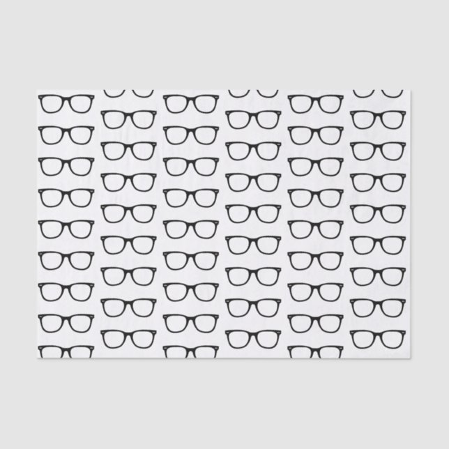 Papier Mousseline Rétros verres de cadre noir (Recto)
