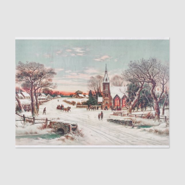 Papier Mousseline Réveillon de Noël par Hoover & Son Peinture (Recto)