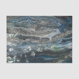 Papier Mousseline Rêves de la peinture abstraite Ocean'20
