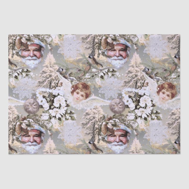 Papier Mousseline Rêves de vacances vintages (Recto)