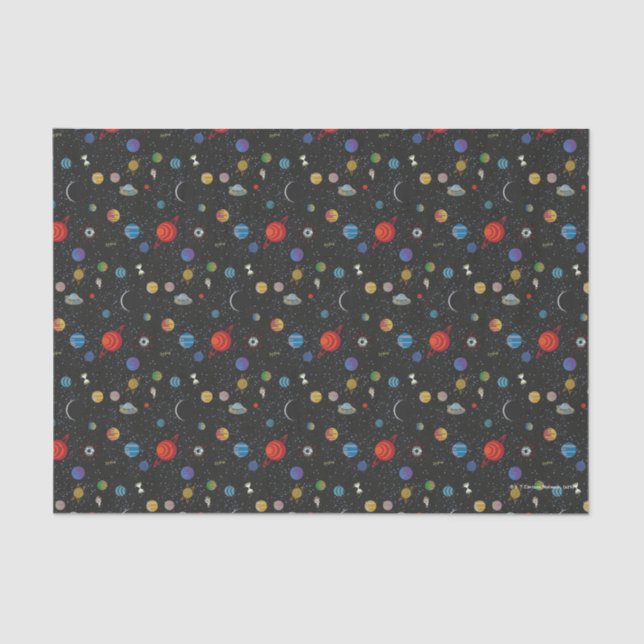 Papier Mousseline RICK ET MORTY™ | Motif spatial (Recto)