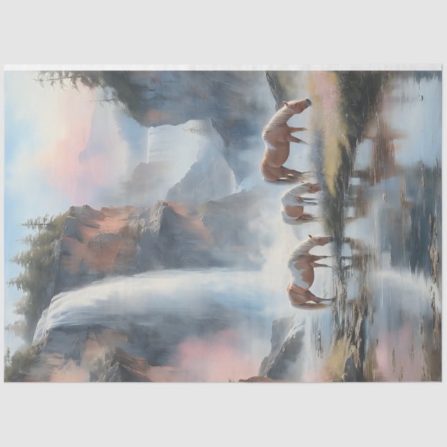 Papier Mousseline Rivière Wild Horse (Recto)