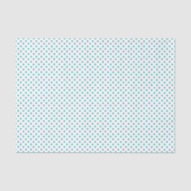 Papier Mousseline Robins Oeuf Blue Polka Dot Tissu Papier (Recto)