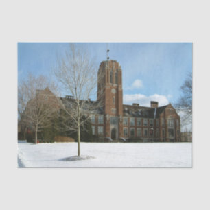 Papier Mousseline Rockwell en hiver au Grove City College