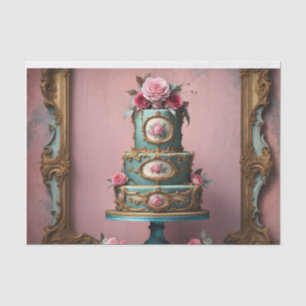 Papier Mousseline Rococo Gâteau Parisien 6 Découpage Papier