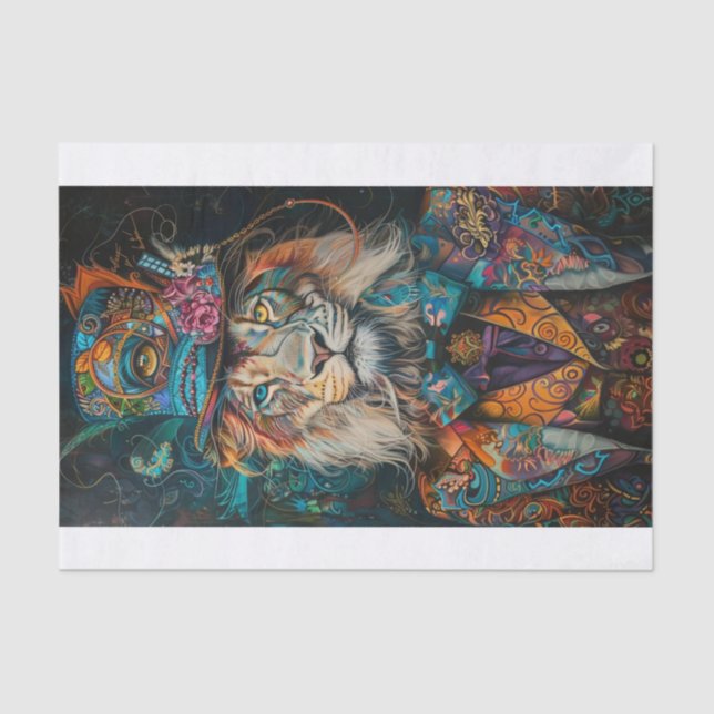 Papier Mousseline Roi de la Jungle4 (Recto)