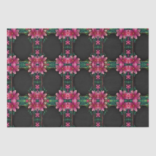 Papier Mousseline Romance florissante : Un thème Mariage floral (Recto)