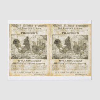 Papier Mousseline Rooster Recherché (double image)