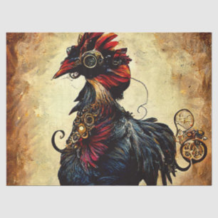 Papier Mousseline Rooster vintage