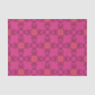 Papier Mousseline Rose chaud Maximaliste Floral Bold Retro Chic