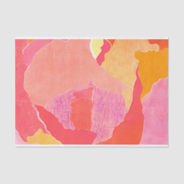 Papier Mousseline Rose de chou IV (Recto)