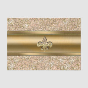 Papier Mousseline Rose et étincelle Fleur scintillant de lis Party