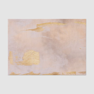 Papier Mousseline Rose Gold Blush and Gold Texture