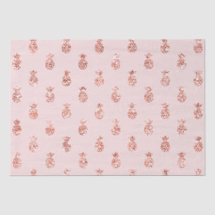 Papier Mousseline Rose Gold Blush rose Parties scintillant tropicale