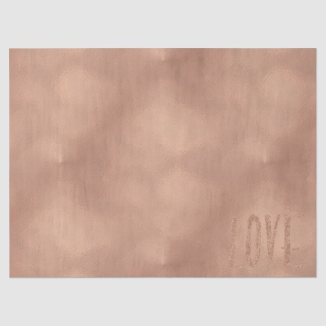 Papier Mousseline Rose Gold Glam Love (Recto)