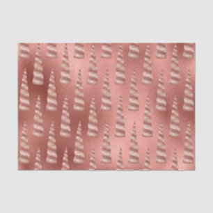 Papier Mousseline Rose Gold Glam Unicorn Anniversaire
