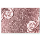 Rose Gold Liquid Chrome Metallal Floral Party