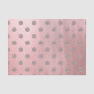 Papier Mousseline Rose Gold Rose Brillant Glamour Points Modernes Ch