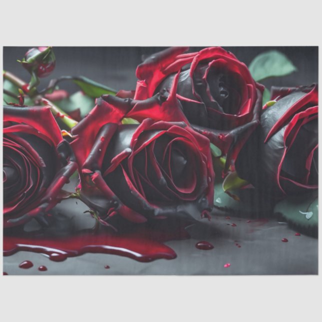 Papier Mousseline Rose gothique (Recto)