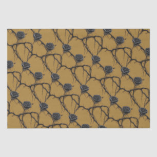 Papier Mousseline Rose gothique noir Motif Speedpaint