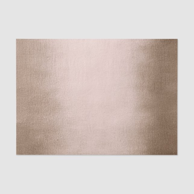 Papier Mousseline Rose Or bronze métal maigre cuivre soie (Recto)