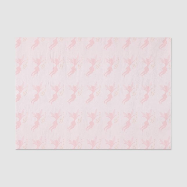 Papier Mousseline Rose rose de fées (Recto)
