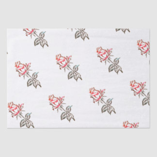 Papier Mousseline Rose rouge avec gouttelettes Musique