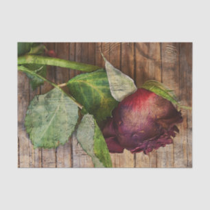 Papier Mousseline Rose rouge, bois Brown, texture rustique, floral a