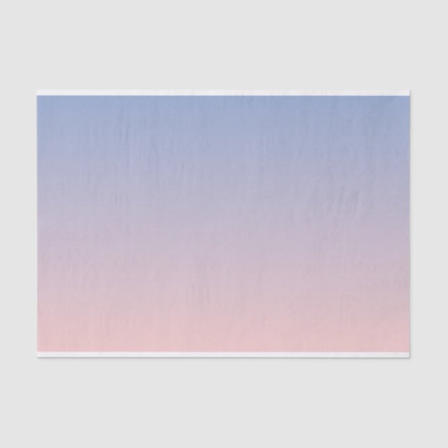 Papier Mousseline Rose Serenity Quartz bleu rose Ombre (Recto)