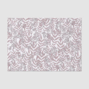 Papier Mousseline Rose Taupe Mariage Vintage Botanique
