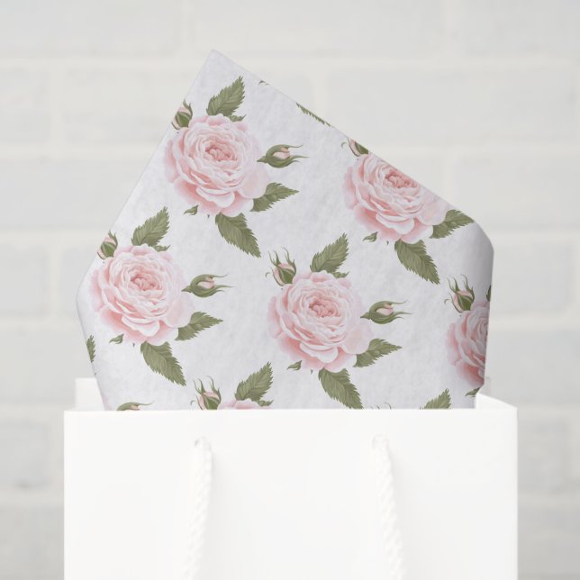 Papier Mousseline Rose Tissu Pink (Sac cadeau)