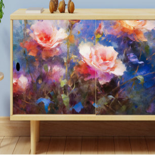 Papier Mousseline Roses Bleus grandir dans ma page de découpage de j