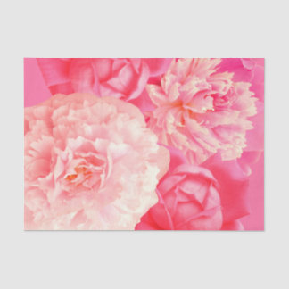 Papier Mousseline Roses de pivoines de pêche de rose de papier de