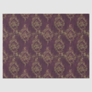 Papier Mousseline Roses et cadres en or sur la page de découpage rou