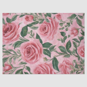 Papier Mousseline Roses roses