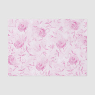 Papier Mousseline Roses Roses Fleurs Roses Elégantes Découpe de Dama