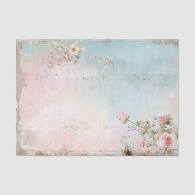 Papier Mousseline Roses roses roses rêve brouillard papier journal p (Recto)