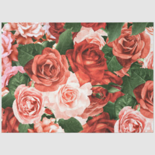 Papier Mousseline Roses roses roses rouges roses Réglages aléatoires