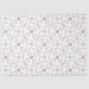 Papier Mousseline Roses roses roses Vintages et perruques d'or