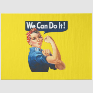 Papier Mousseline Rosie le Riveter (Poster Iconique) (Nous pouvons l