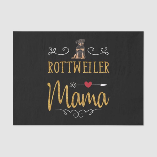 Papier Mousseline Rottweiler (Recto)